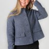 Klaer Ella u0026 il | Evita Merino Jacket Grey Melange