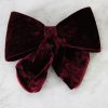 Tilbehor Bondep | Luxury Bow Silk Velvet Bordeaux