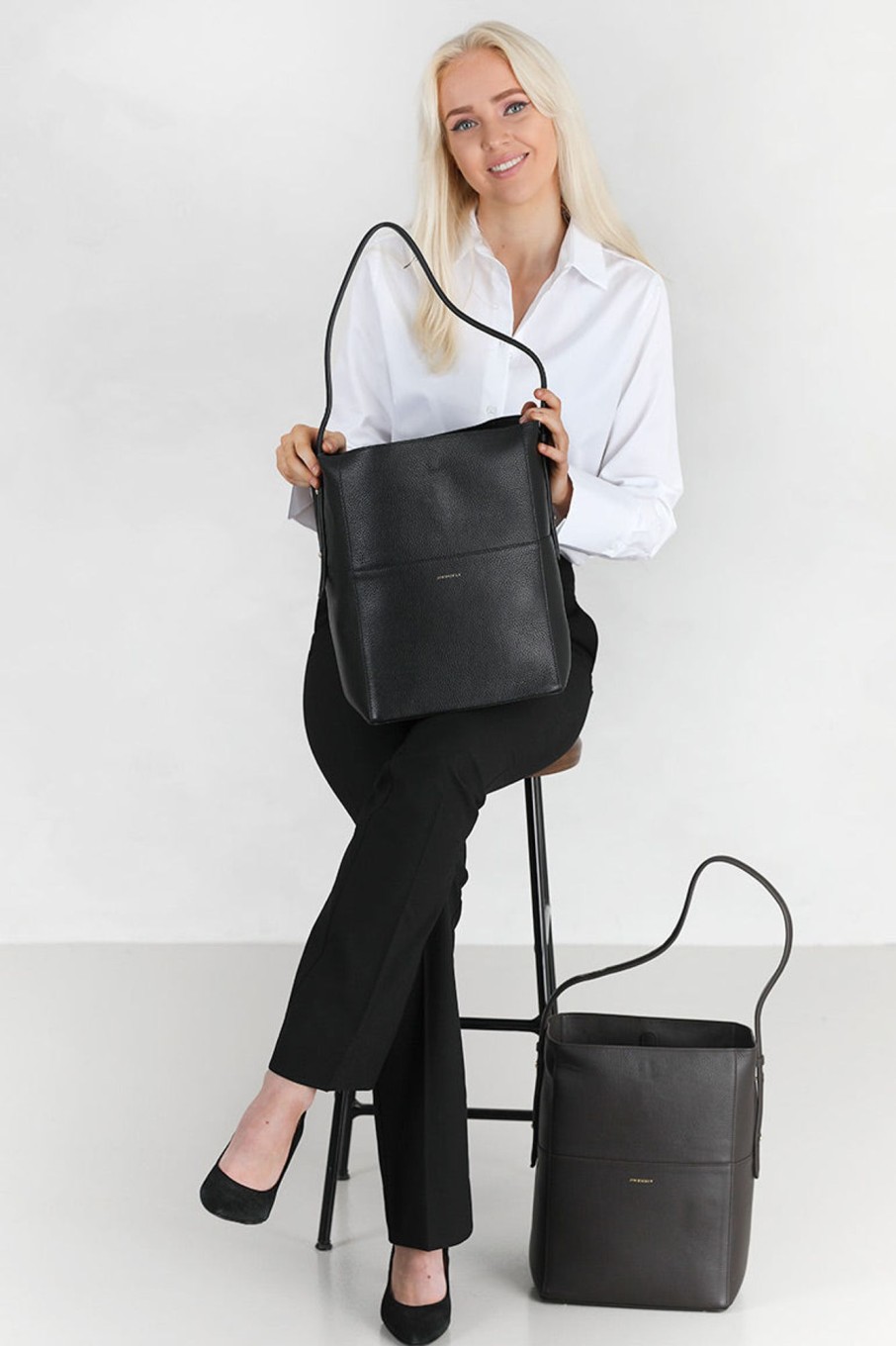 Tilbehor Jim RicNew | Zoe Leather Bag Black