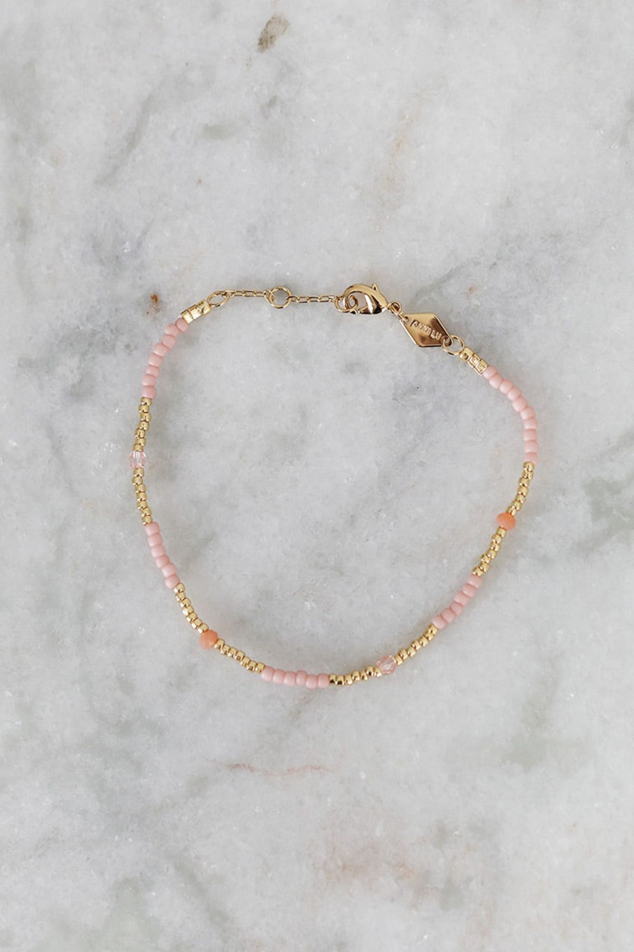 Tilbehor Anni Lu | Clemence Bracelet Pink Sand