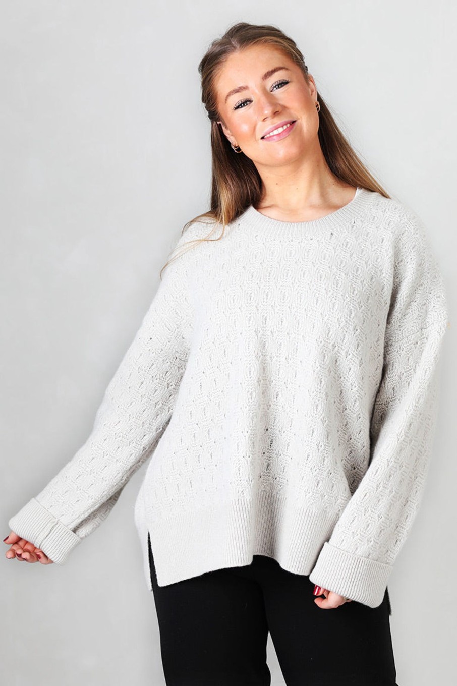 Klaer Gai + Lisva | Vigga Jaquard Knit Jumper Island Fossil