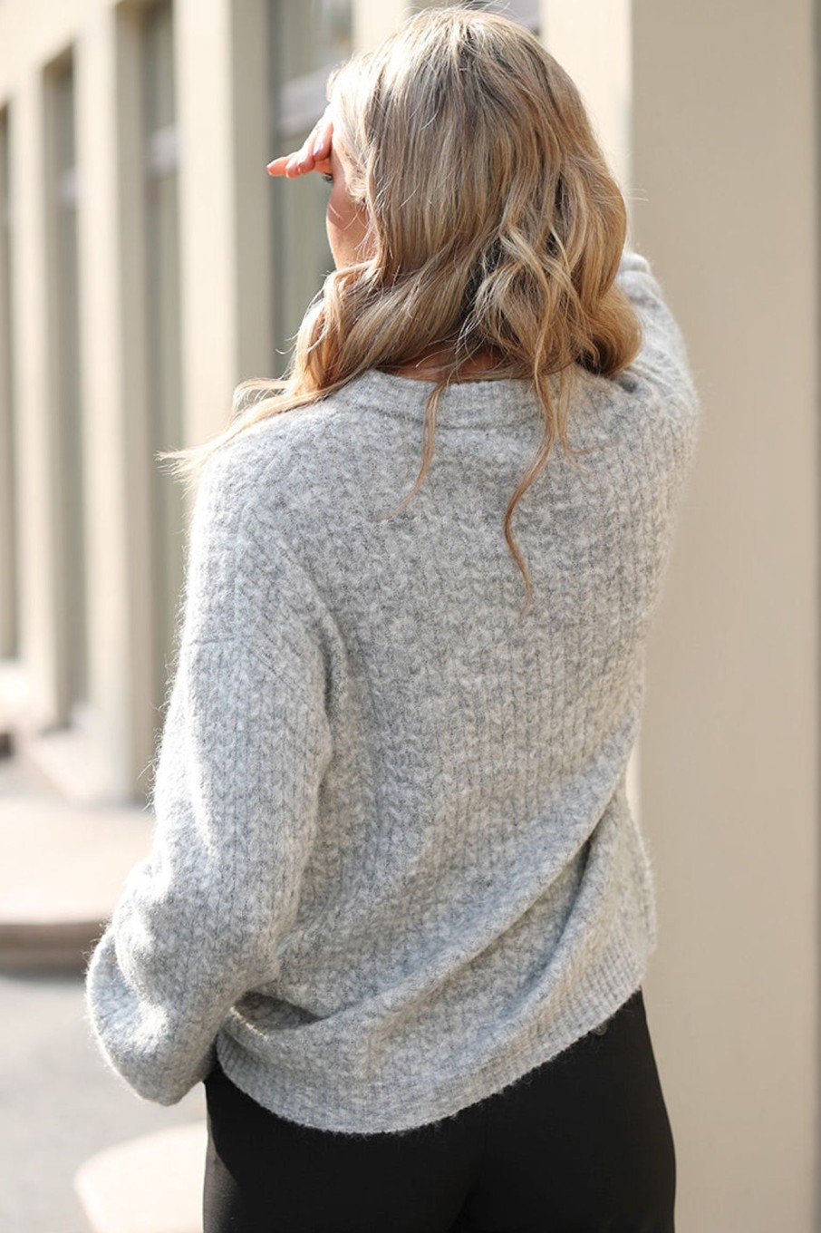 Klaer Arnie Says | Magalie Sweater Lt Grey Melange