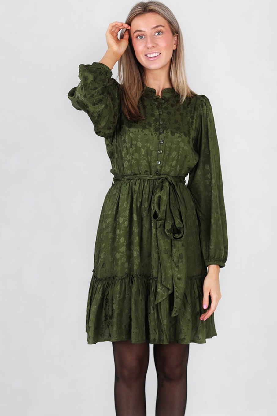 Klaer Missmaya | River Dress India Green