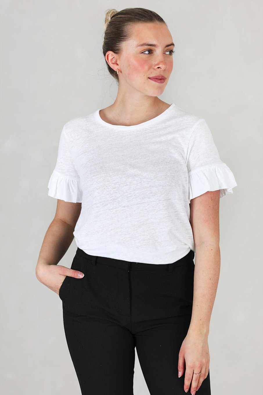 Klaer Ella u0026 il | Lara Linen White Tee