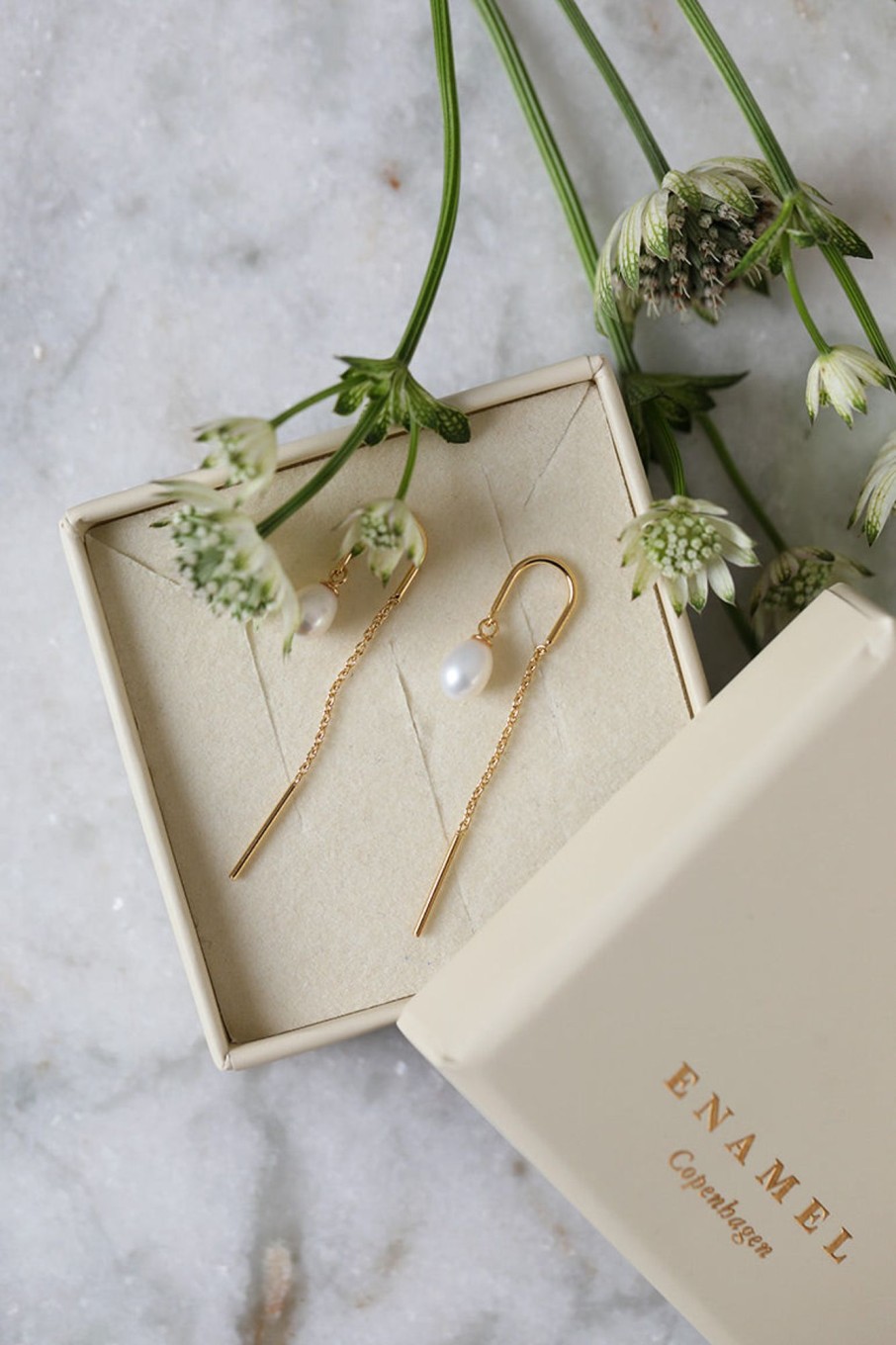 Tilbehor Enamel Copenhagen | Eleanor Earring Pearl