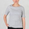 Klaer Gai + Lisva | Isa Cotton Tee Grey Melange