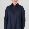 Klaer Arnie Says | Allen Poplin Shirt Navy