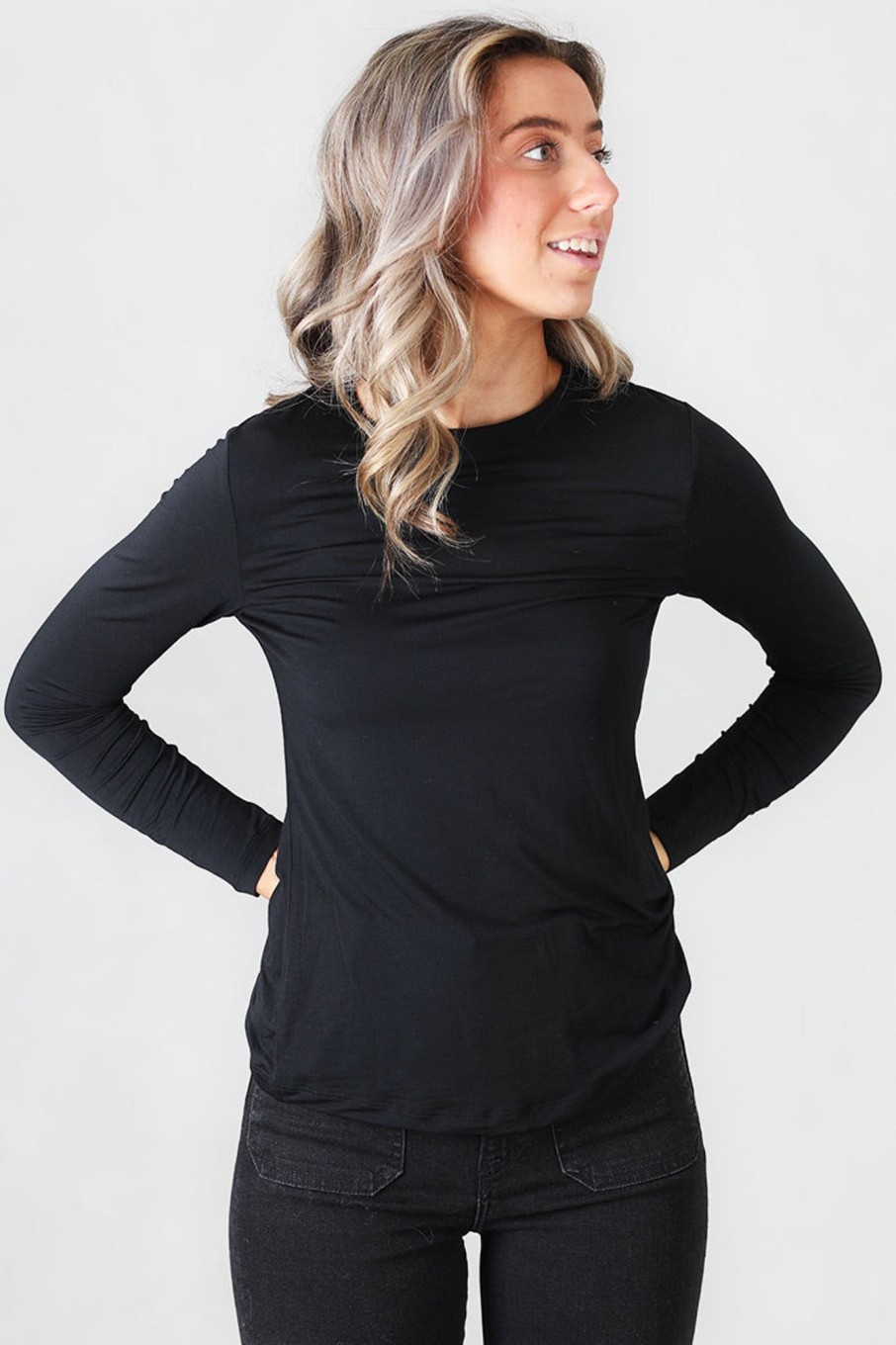 Klaer Ella u0026 il | Jannicke Modal Longsleeve Black