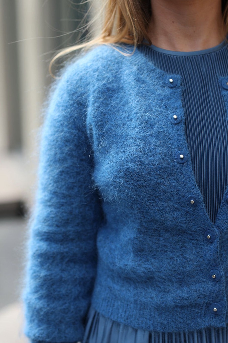 Klaer Cathrine Hammel | Mohair Petit Cardigan Sky Blue