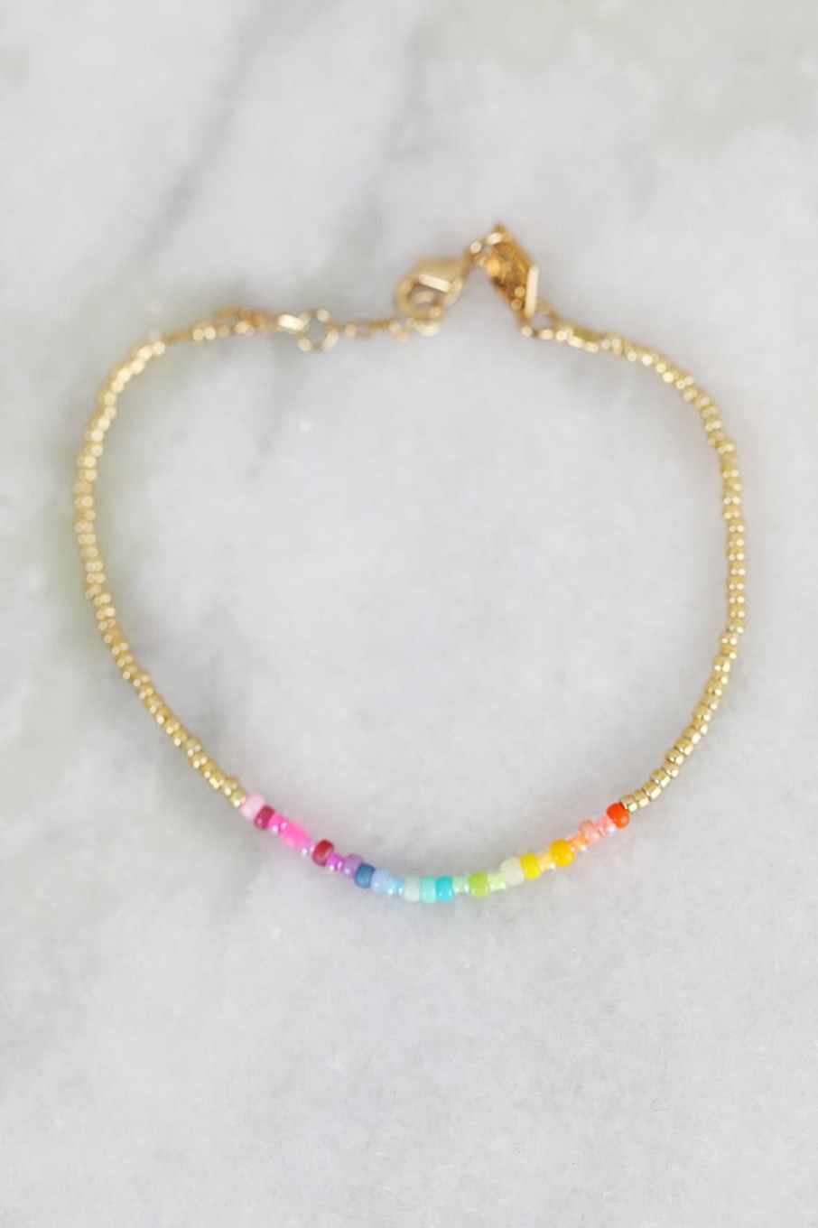 Tilbehor Anni Lu | Golden Rainbow Bracelet Gold