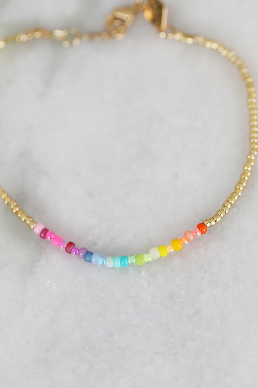 Tilbehor Anni Lu | Golden Rainbow Bracelet Gold