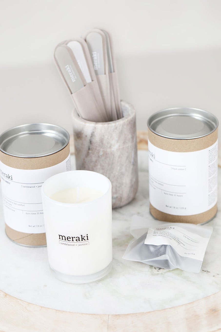 Tilbehor Meraki | Scented Candle Fresh Cotton