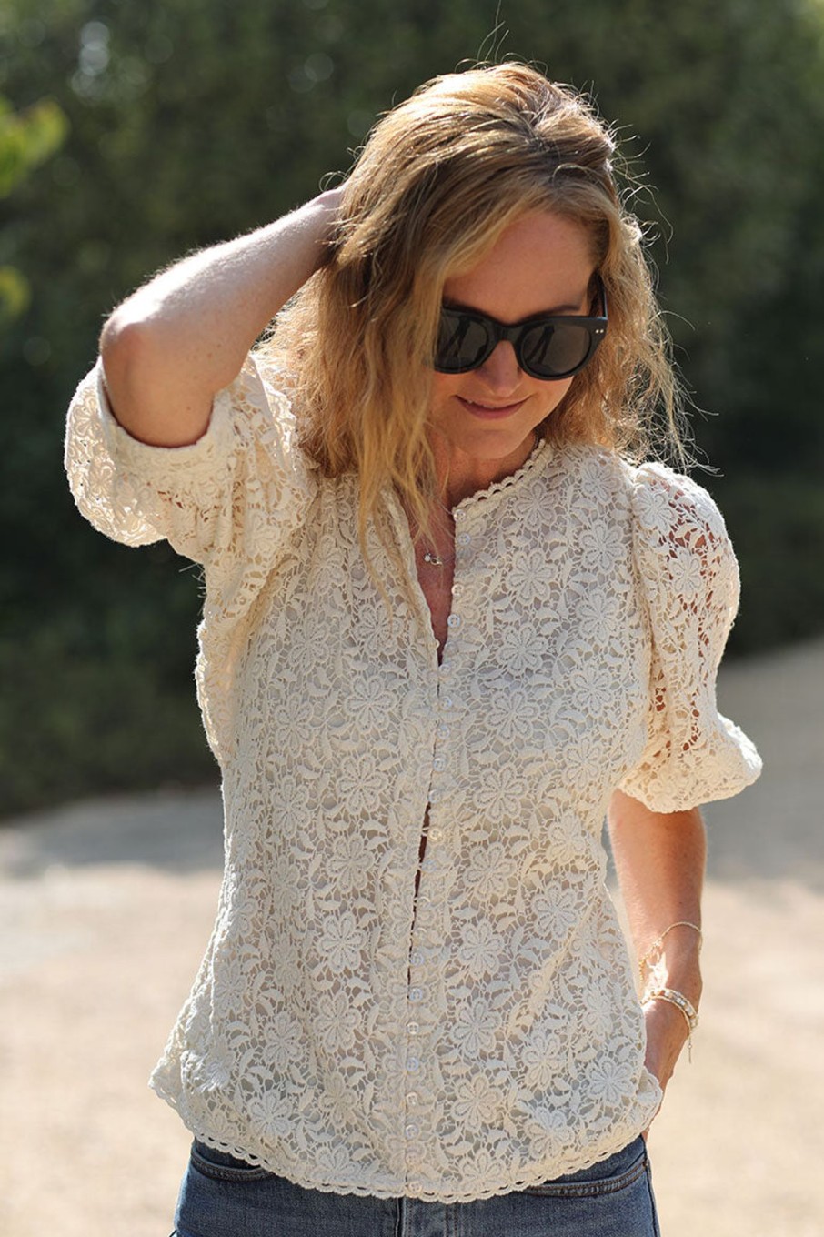 Klaer ByTiMo | Crochet Blouse Offwhite