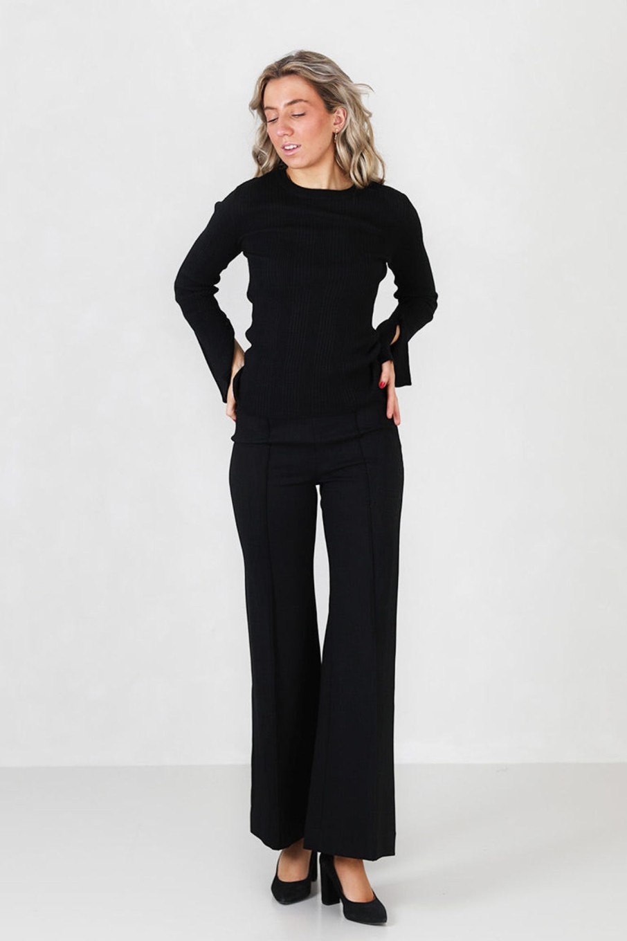 Klaer ByTiMo | Punto Trousers Black