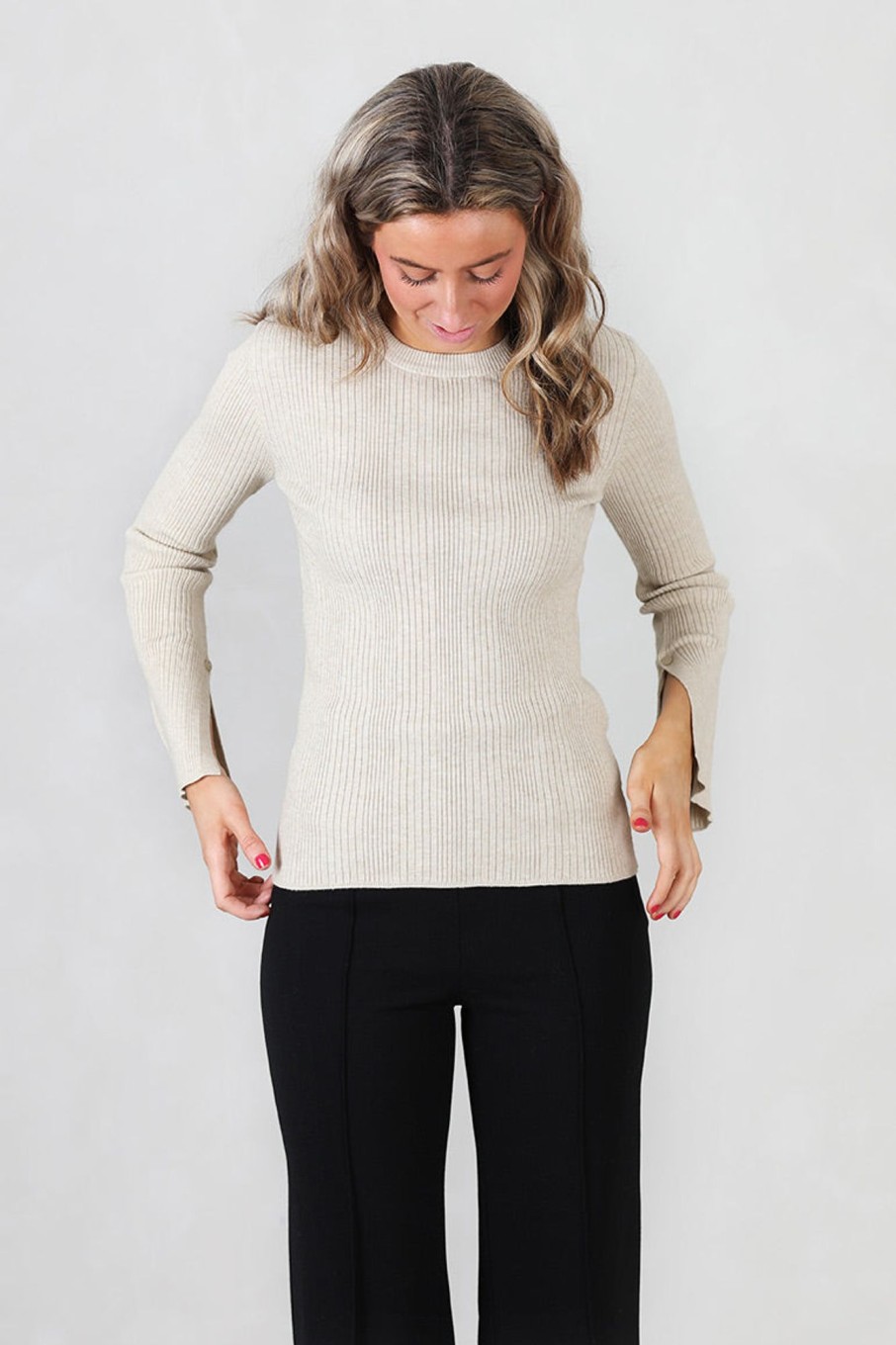 Klaer Moss | Vendela Rachelle Pullover Oatmeal Mlg