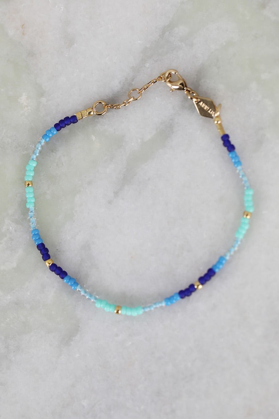 Tilbehor Anni Lu | Tie Dye Bracelet Pacific Blue