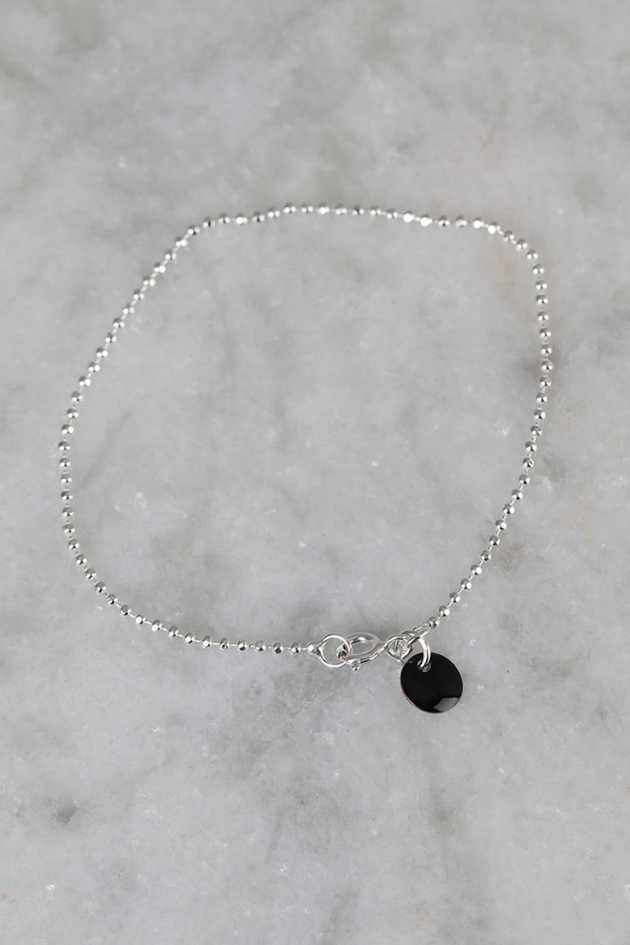 Tilbehor Enamel Copenhagen | Ball Chain Bracelet Black/Silver