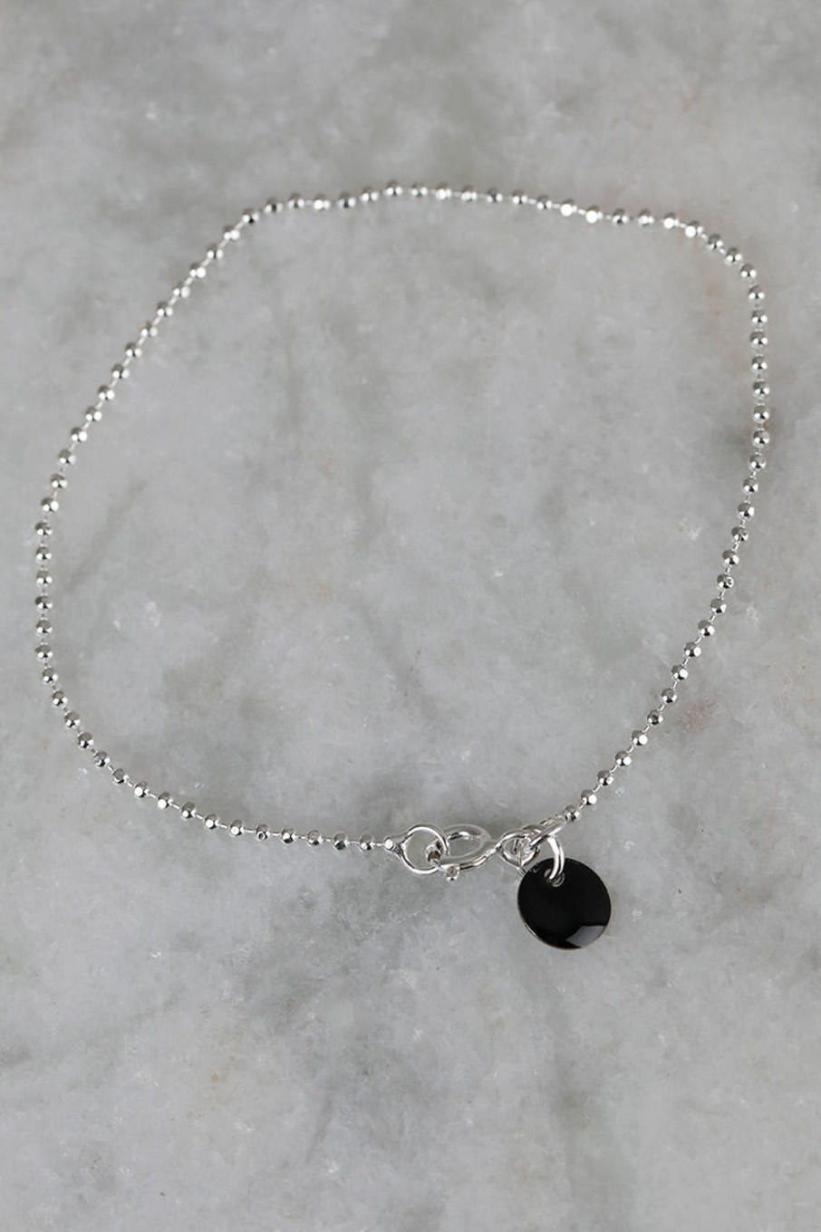 Tilbehor Enamel Copenhagen | Ball Chain Bracelet Black/Silver