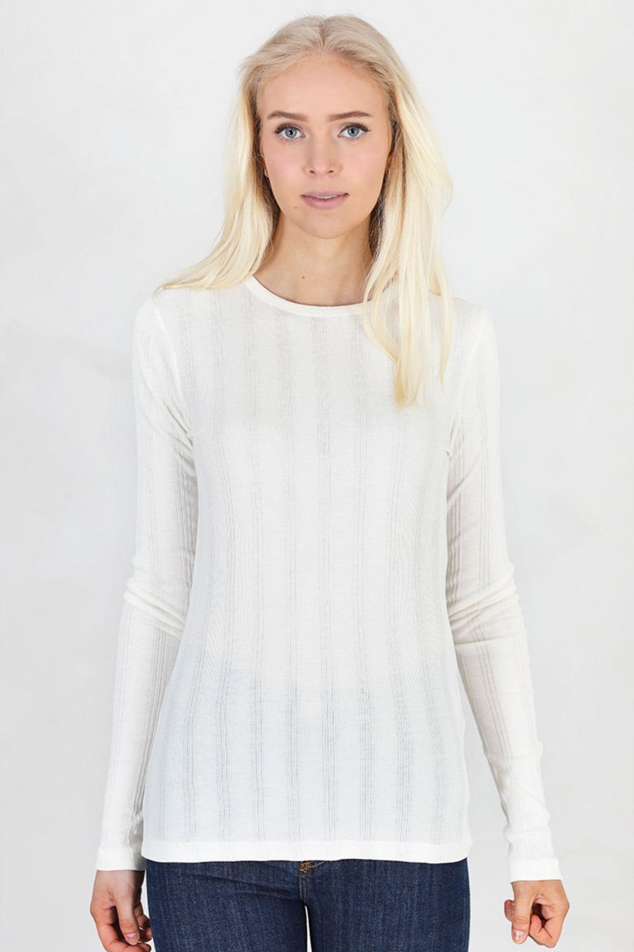 Klaer Gai + Lisva | Thyra L/S Cotton Top Offwhite