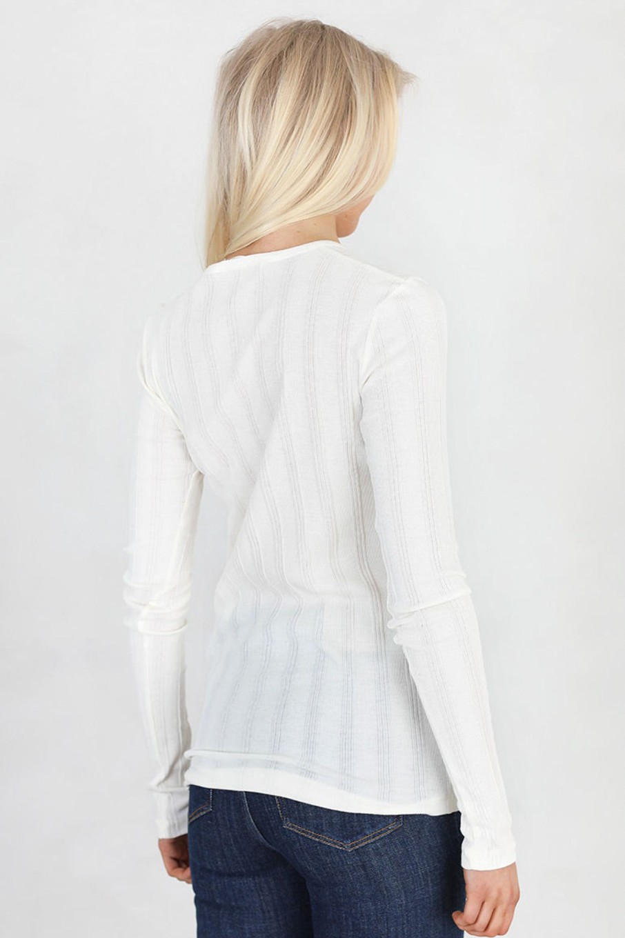 Klaer Gai + Lisva | Thyra L/S Cotton Top Offwhite