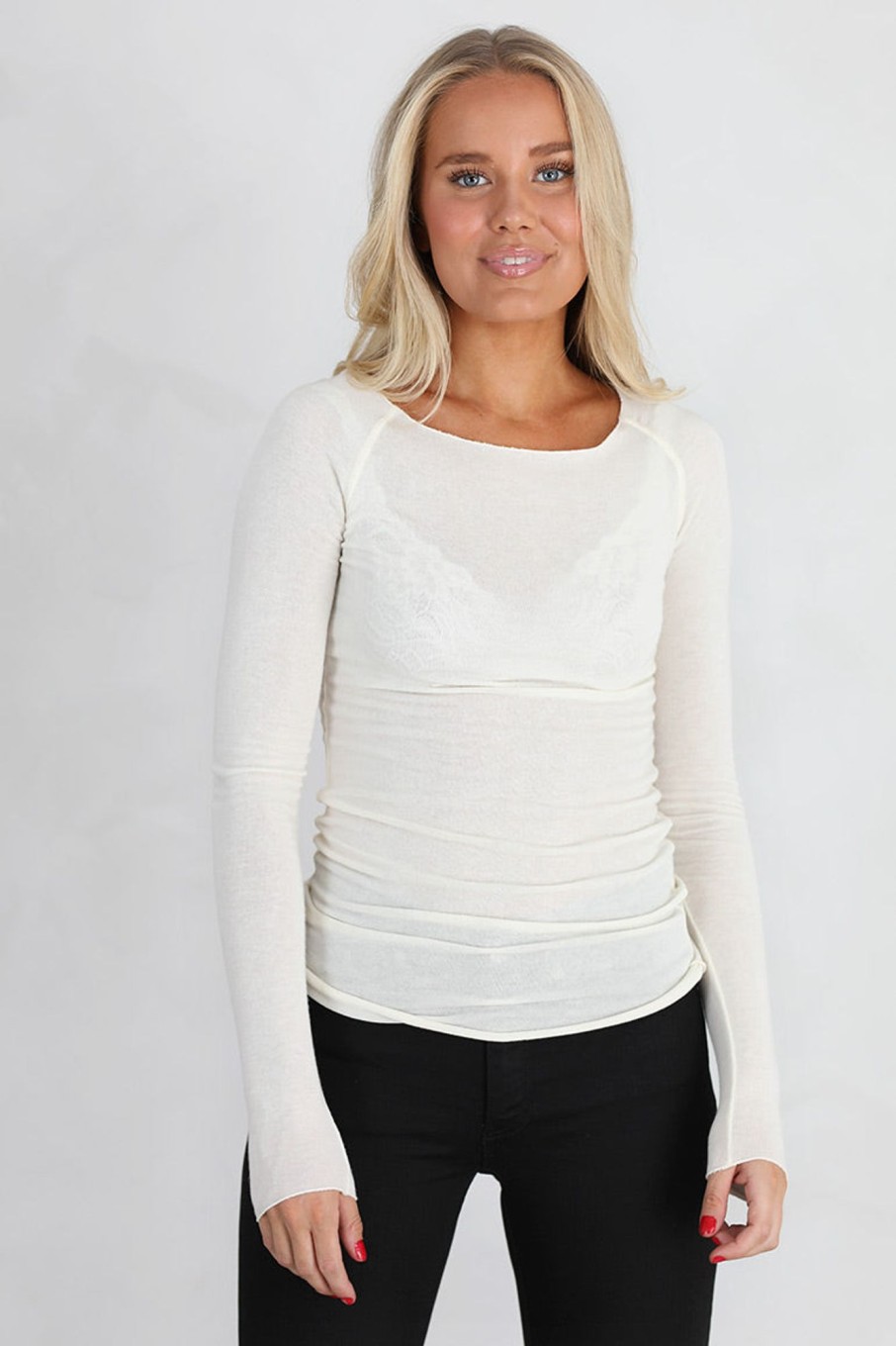 Klaer Gai + Lisva | Amalie Solid Longsleeve Offwhite