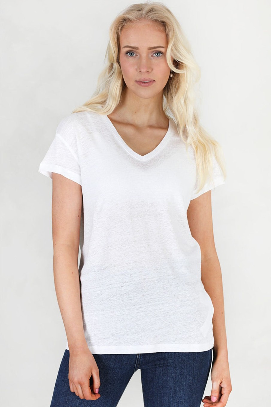 Klaer Gai + Lisva | Simone Linen Tee White