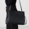 Tilbehor Jim RicOnline | Bonnie M Black Leather Bag