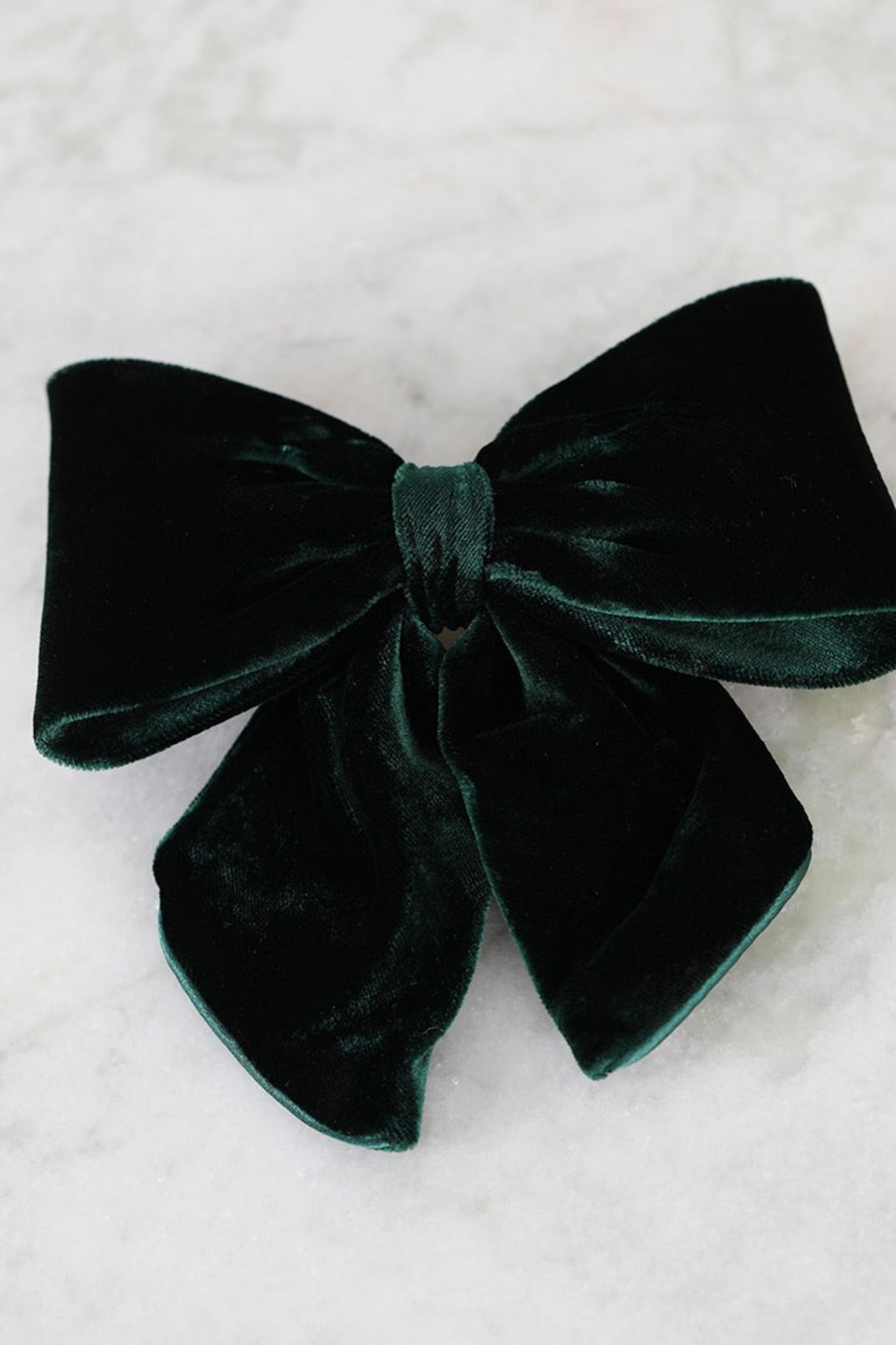 Tilbehor Bondep | Luxury Bow Silk Velvet Green