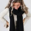 Tilbehor Natura Cashmere | Asta Black Scarf