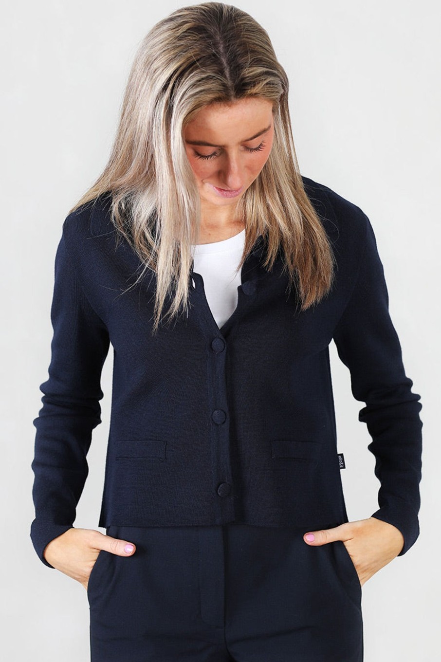 Klaer Ella u0026 il | Ulla Merino Jacket Navy