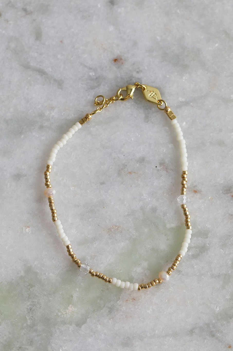 Tilbehor Anni Lu | Clemence Bracelet Ecru