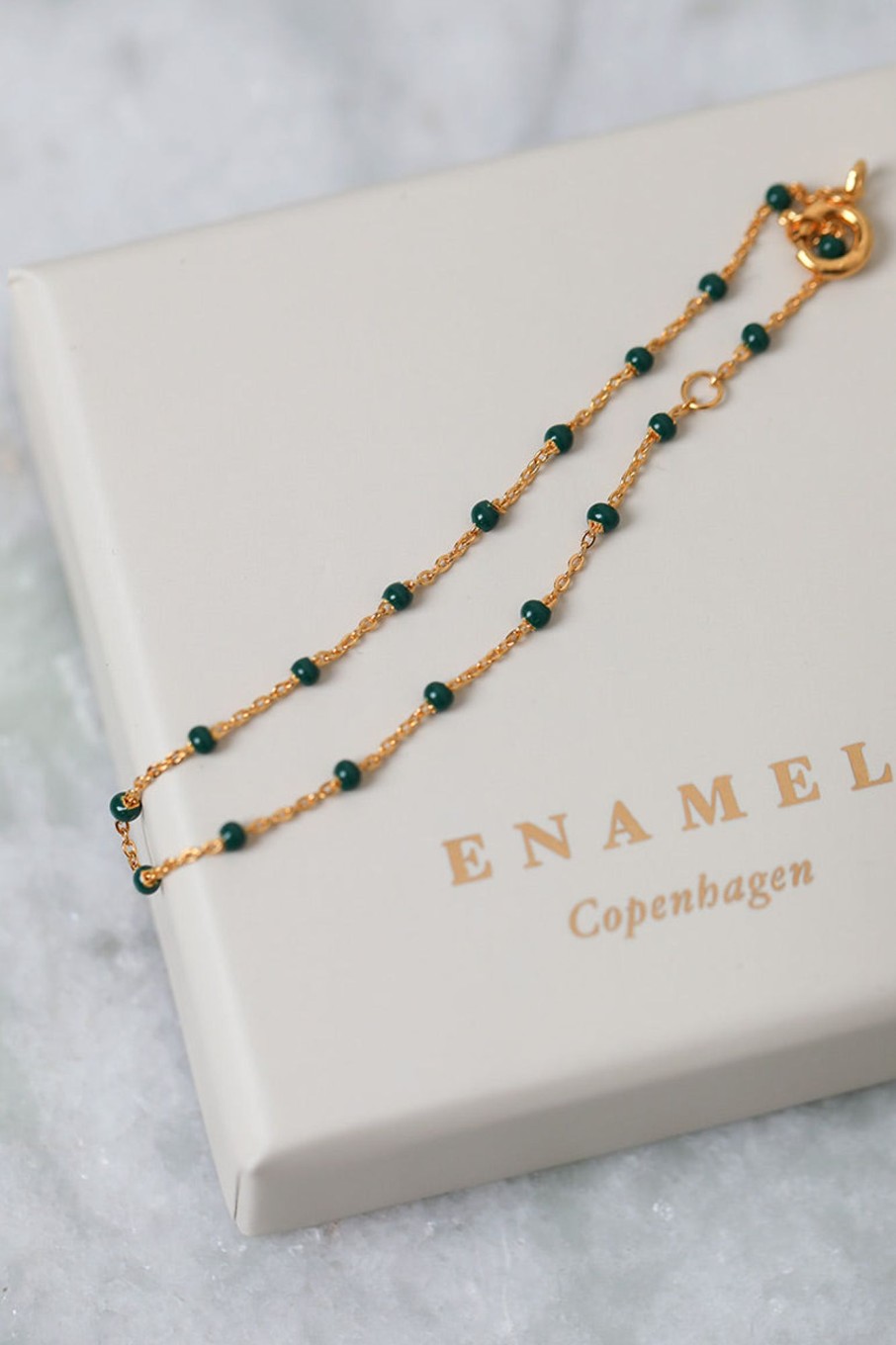 Tilbehor Enamel Copenhagen | Lola Bracelet Petrol Green