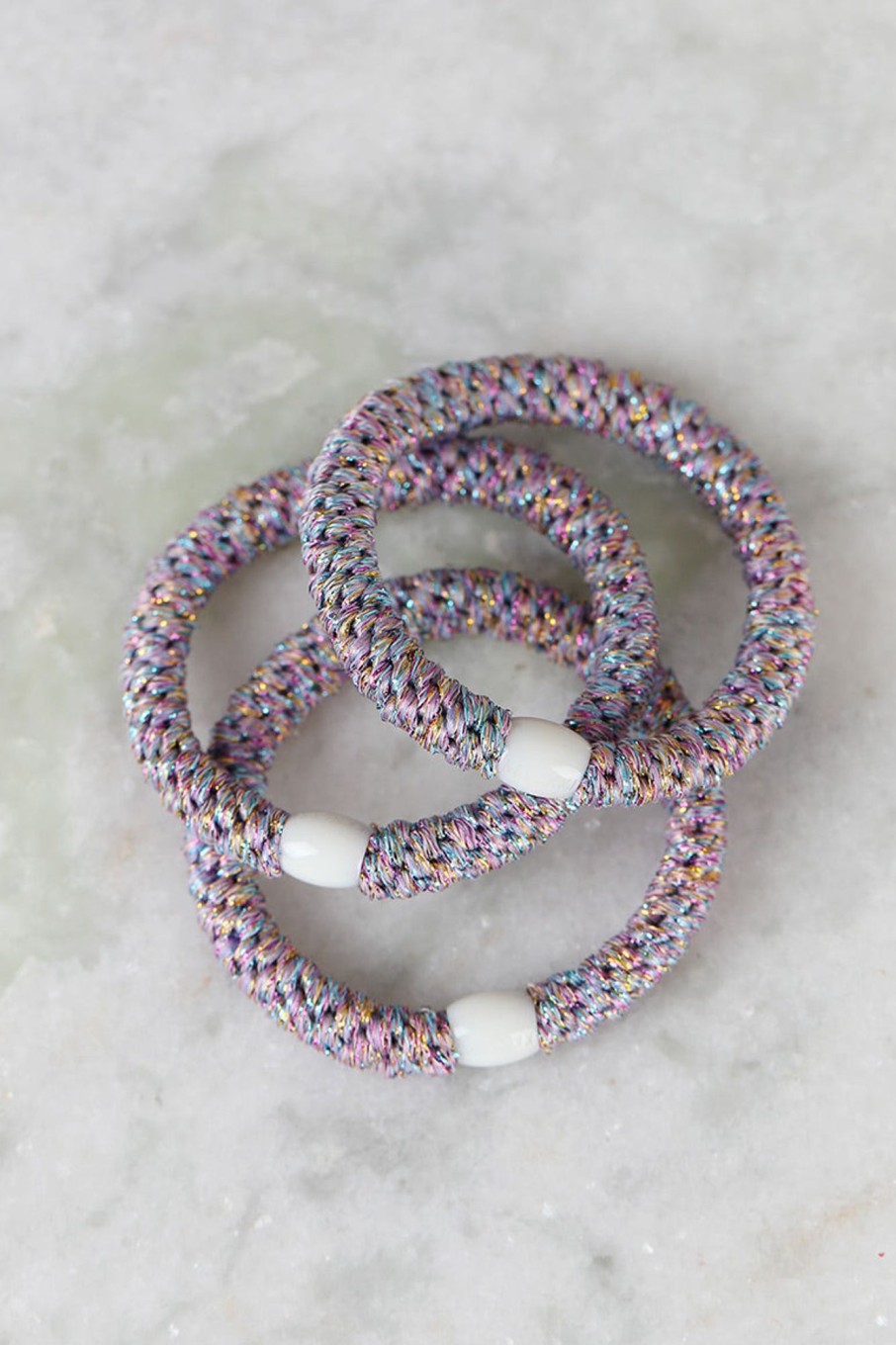 Tilbehor Bondep | Kknekki Hair Tie Light Multi Glitter